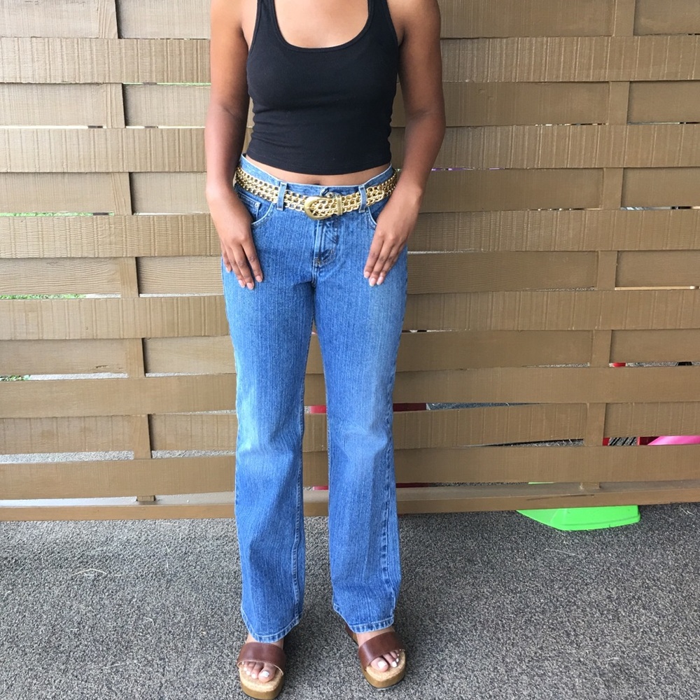 Vintage thick denim medium wash EXPRESS jeans